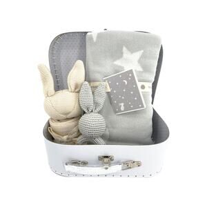 THE BLUEBERRY HILL Star Moon Bunny Gift Set Paperboard Suitcase Medium